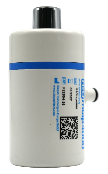 H2Omtap4000 antibakterieller Wasserfilter, Detailansicht, Anschlussbereich, Wasserhahnfilter, sichere Verbindung