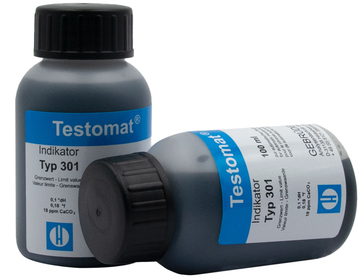 Testomat 808 Indicator 301, two 100 ml bottles  View, Analytical Instrument Accessories