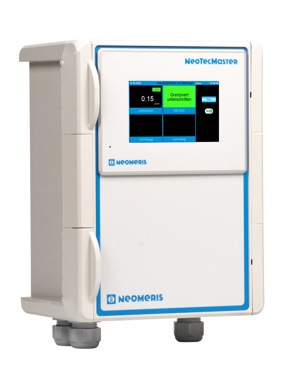 NeoTecMaster 5 Zoll Gehäuse IP66 grün, vorkonfiguriert für bis zu 8 Eingangskanäle, wetterfestes Gehäuse