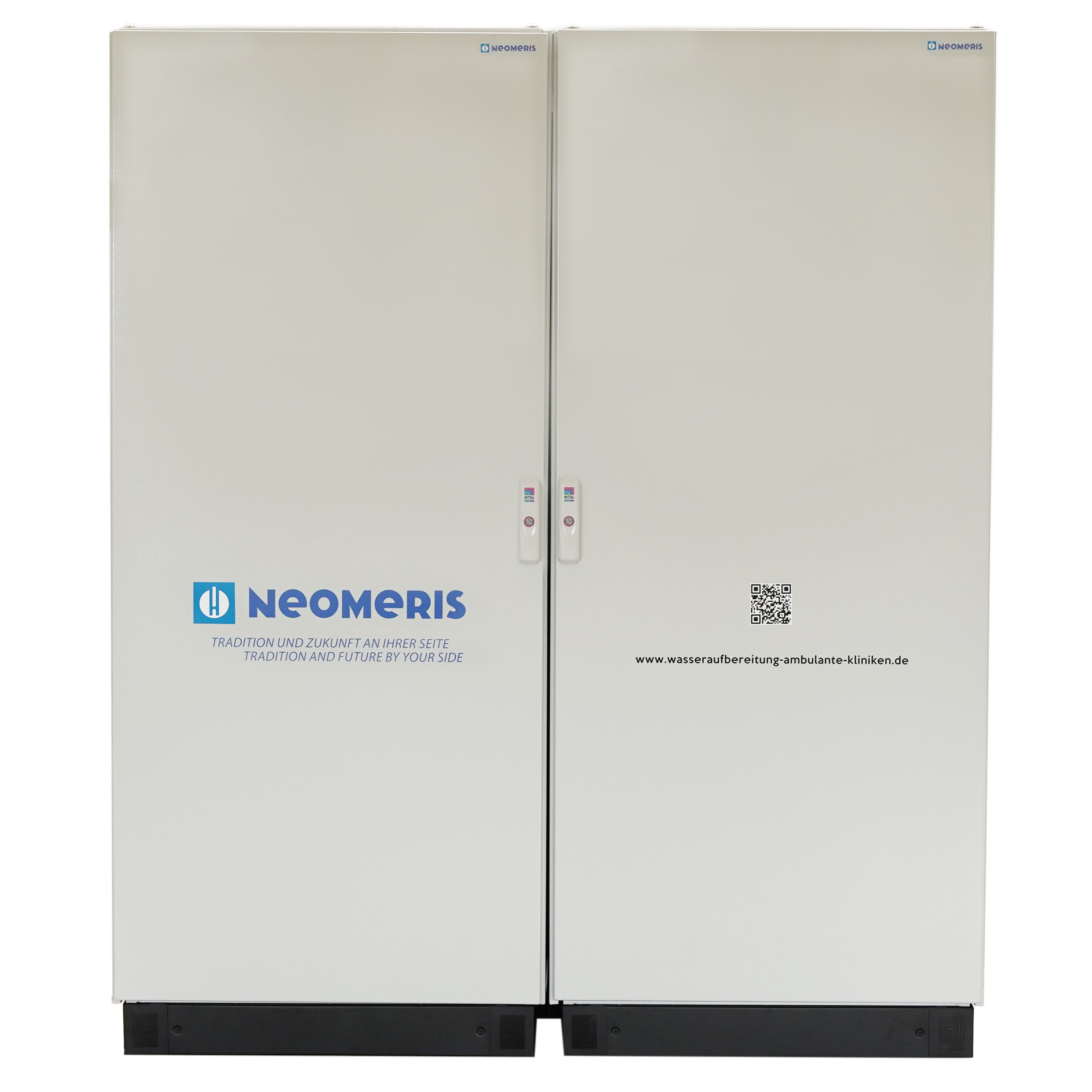 NeoDeWa water treatment plant for outpatient clinics, incl. lifting system, UV system, pyrogen filter, Aqua-Stop, drip pans and NeoTecMaster