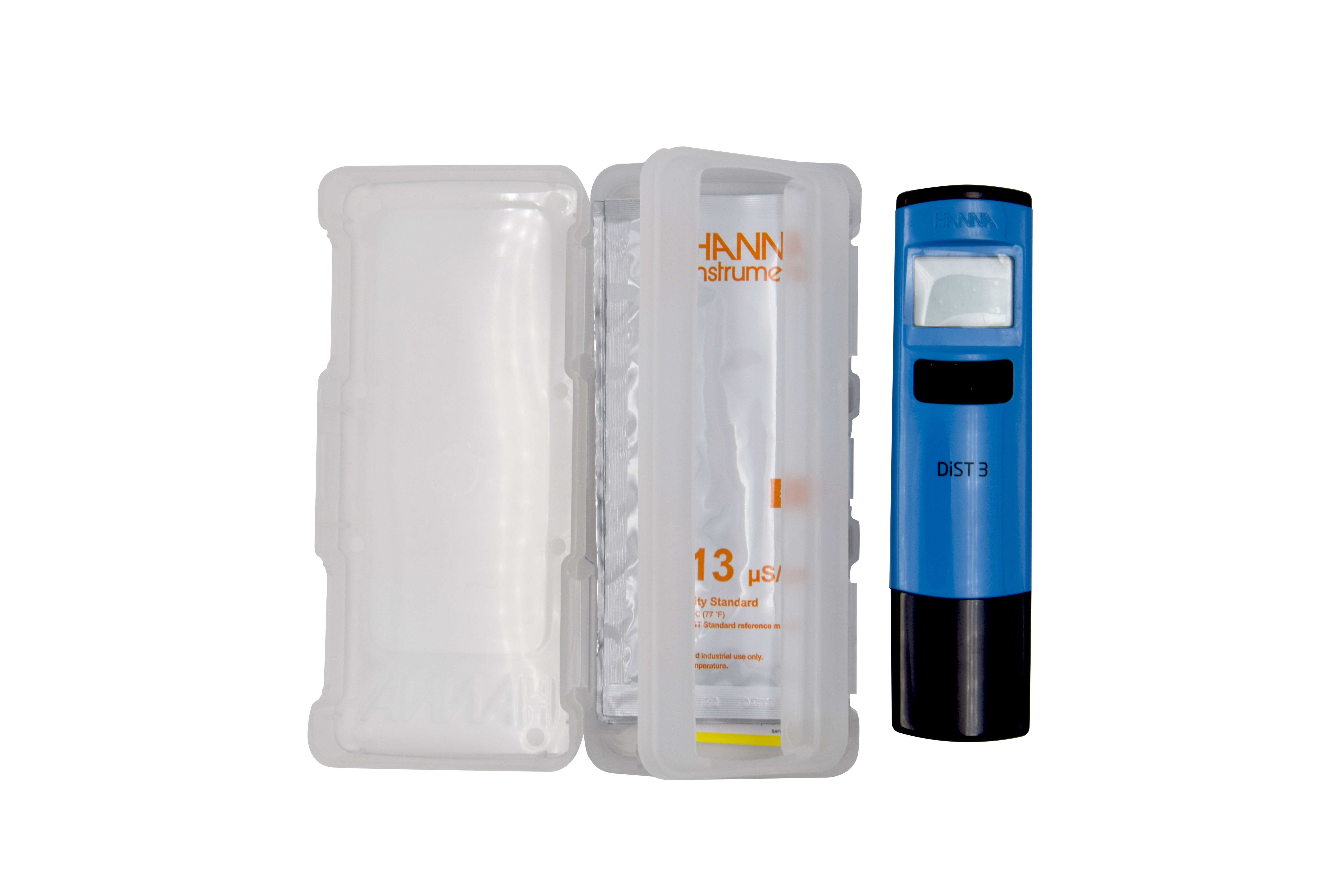 Hanna DiST®3 EC-Tester, geöffnet mit sichtbarer Elektrode, Detailaufnahme