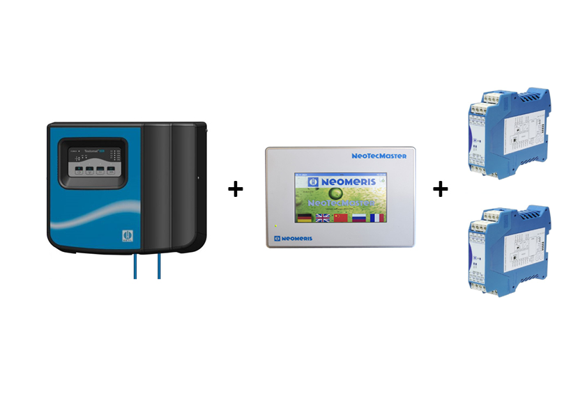 Testomat 808 mit NeoTecMaster, Gesamtansicht, Analysegerät mit NeoTecMaster Controller