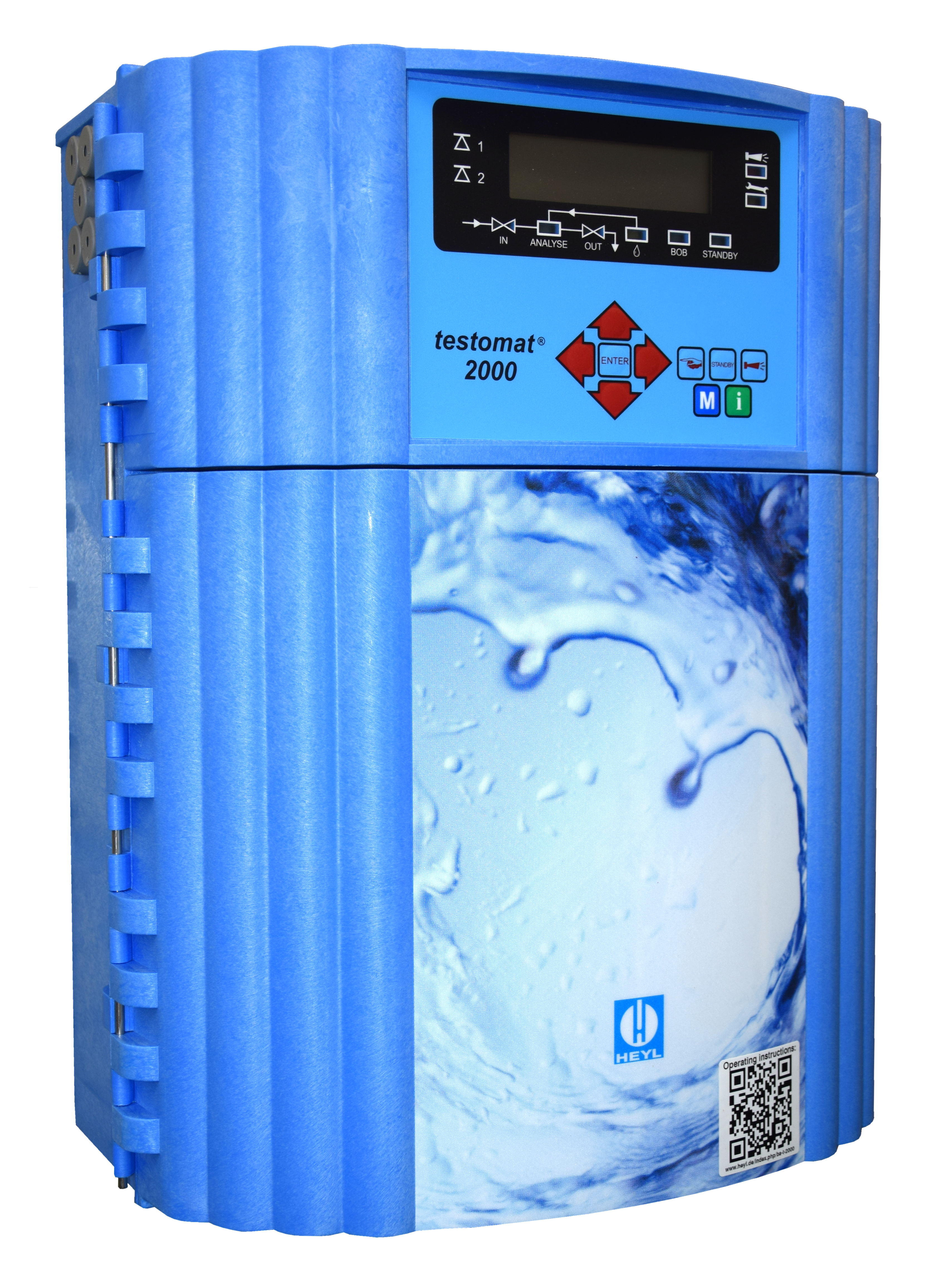Testomat 2000, Bedienoberfläche auf Niederländisch, Gehäuse mit Display und Tasten