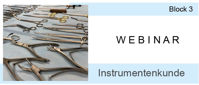 Webinar processing of sterile goods - Block 3 - Instrumentation