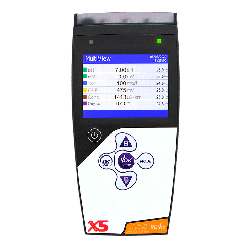 REVIO professional water analyser, S7-BNC and NT55 sensor connected