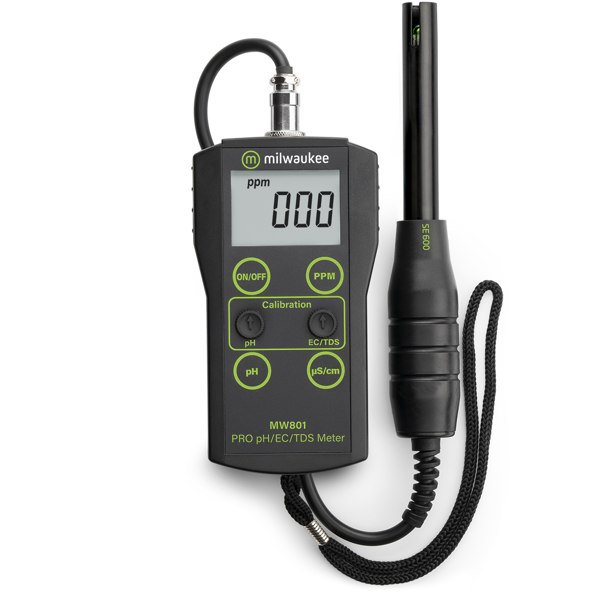 Milwaukee MW801 PRO Messgerät mit ppm-Anzeige, gut sichtbares Display