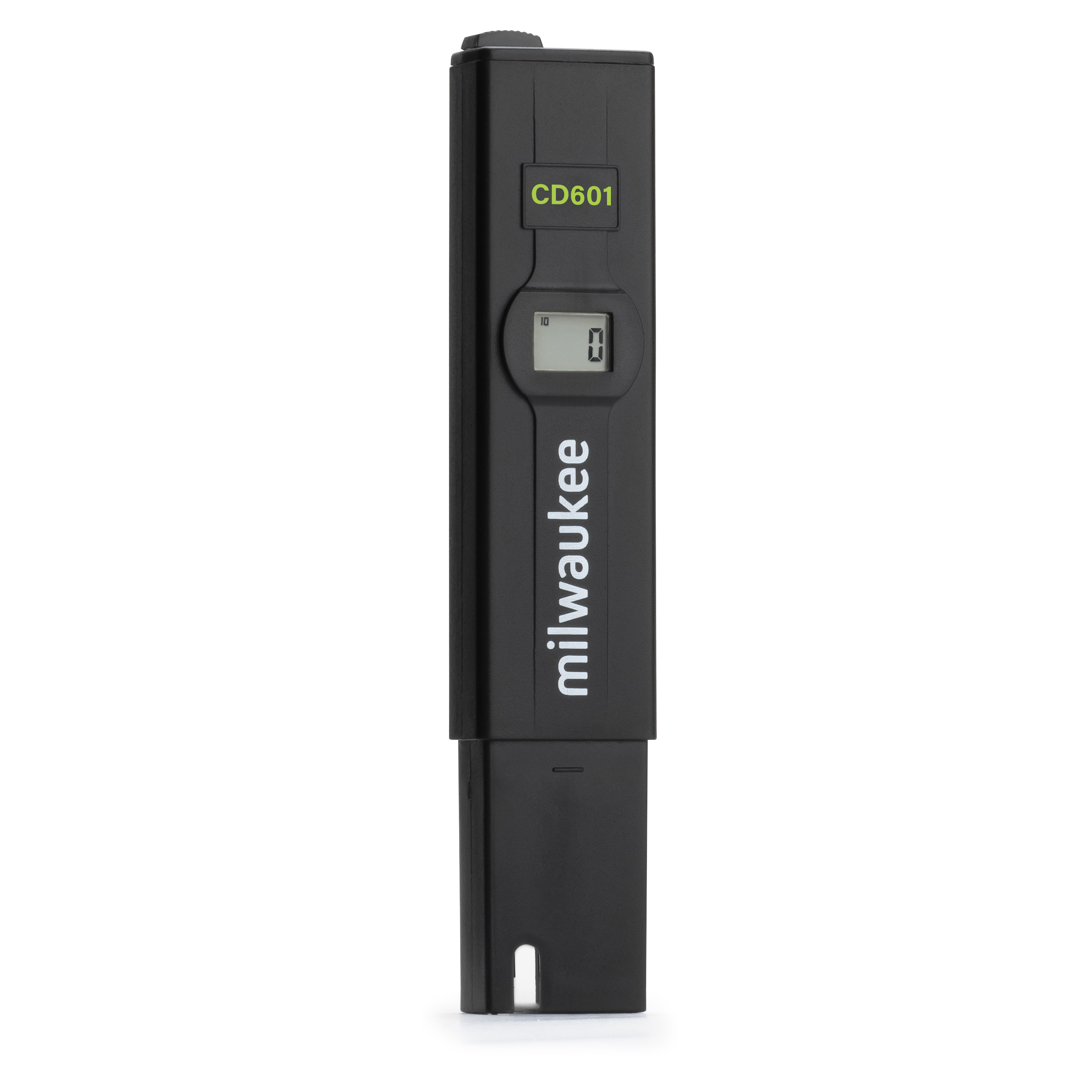 Milwaukee CD601 Tester rechte Seite, Knöpfe und ergonomische Form erkennbar