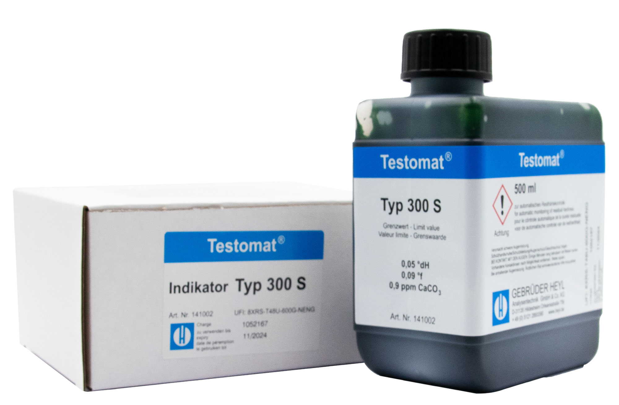 Testomat® 808 Indicator 300 S, original 500 ml bottle, test solution for water analysis