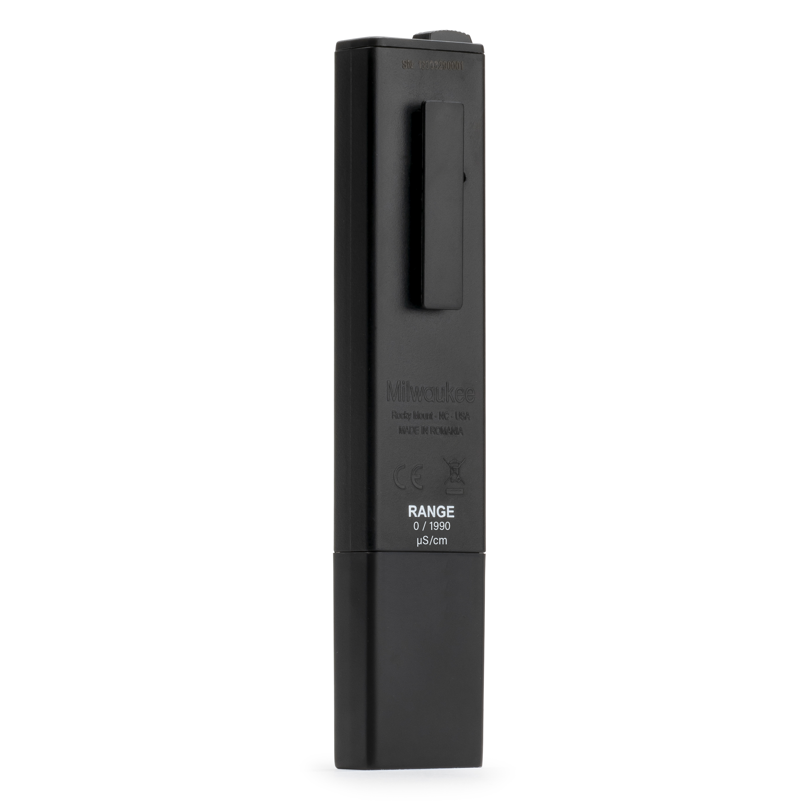 Milwaukee CD601 Tester schräg hinten mit montierter Schutzkappe