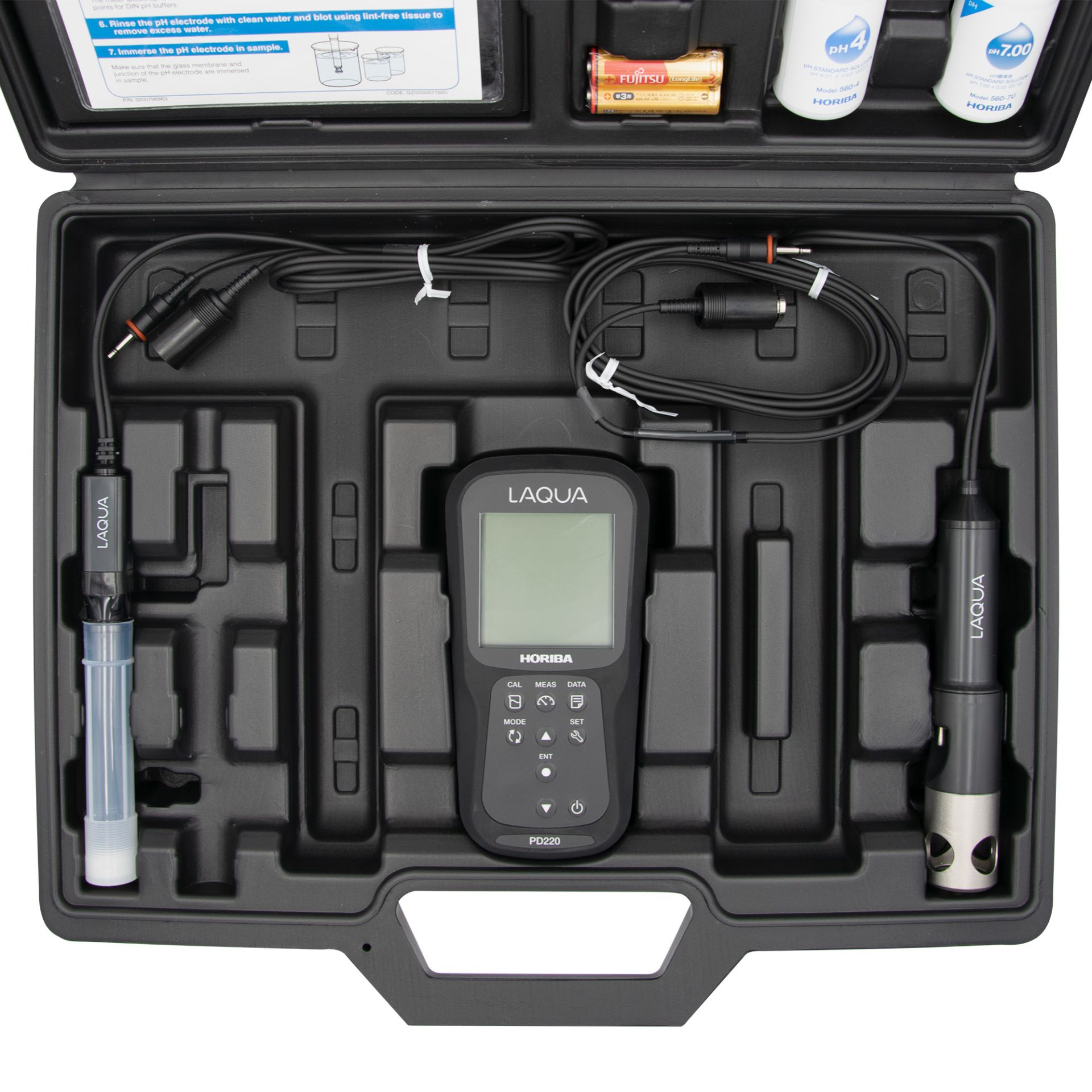 Horiba LAQUA PD220-Kit pH, ORP, Dissolved Oxygen and Temperature hand ...